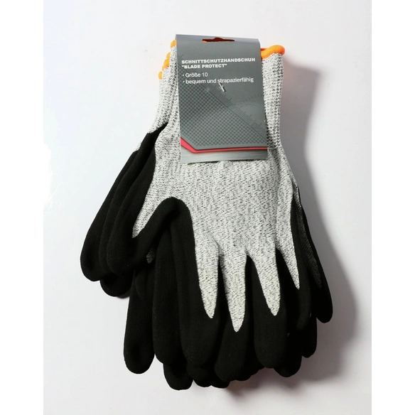 Schnittschutzhandschuhe, grau/schwarz/weiß, 40 x 3 Paar