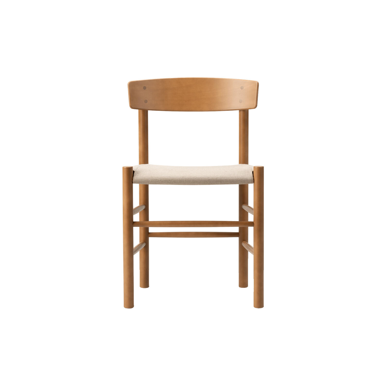 J39 Mogensen s&aelig;depolstret stol, vintage lacquered/natur kanvas