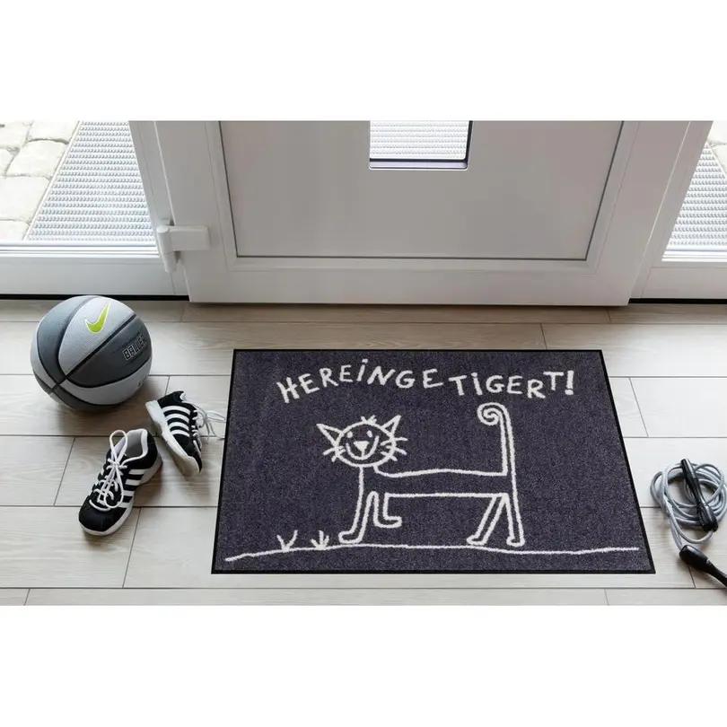 Fussmatte Hereingetigert