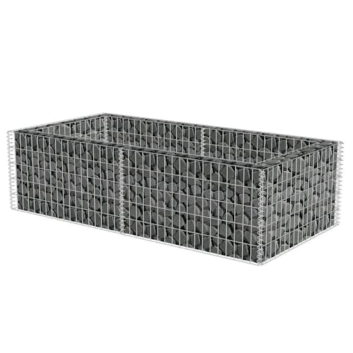 NNEVL Gabion Planter Galvanised Steel 180x90x50 cm