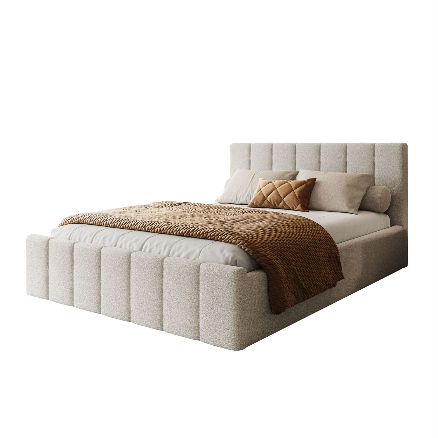 Łóżko ELISE z pojemnikiem 180x200 Ascot Pearl