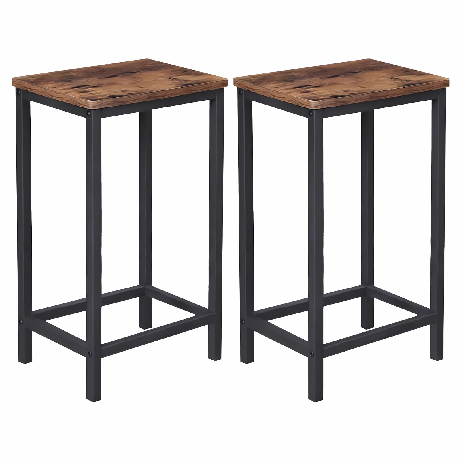 Hoker ciemny brąz taboret do kuchni barowy nowoczesny 40x30x65 VTB1 Begryf