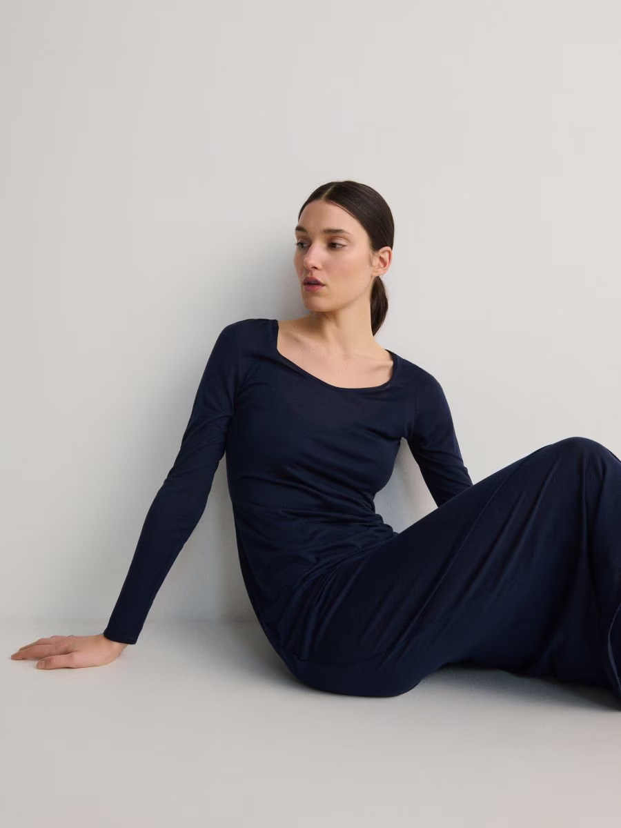 Double-Layered Lyocell Dress