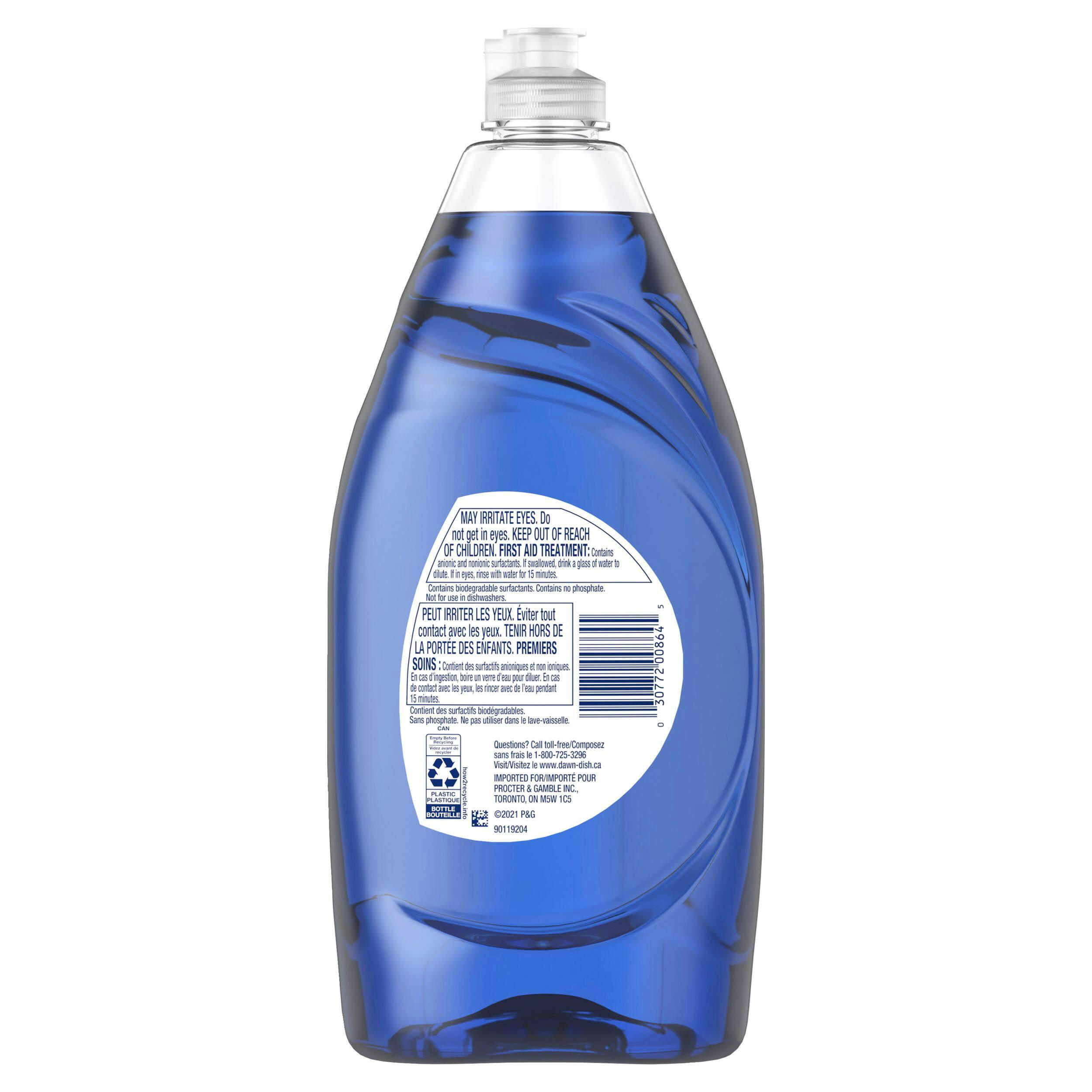 Dawn Ultra Platinum Liquid Dish Soap, Refreshing Rain Scent, 825-mL