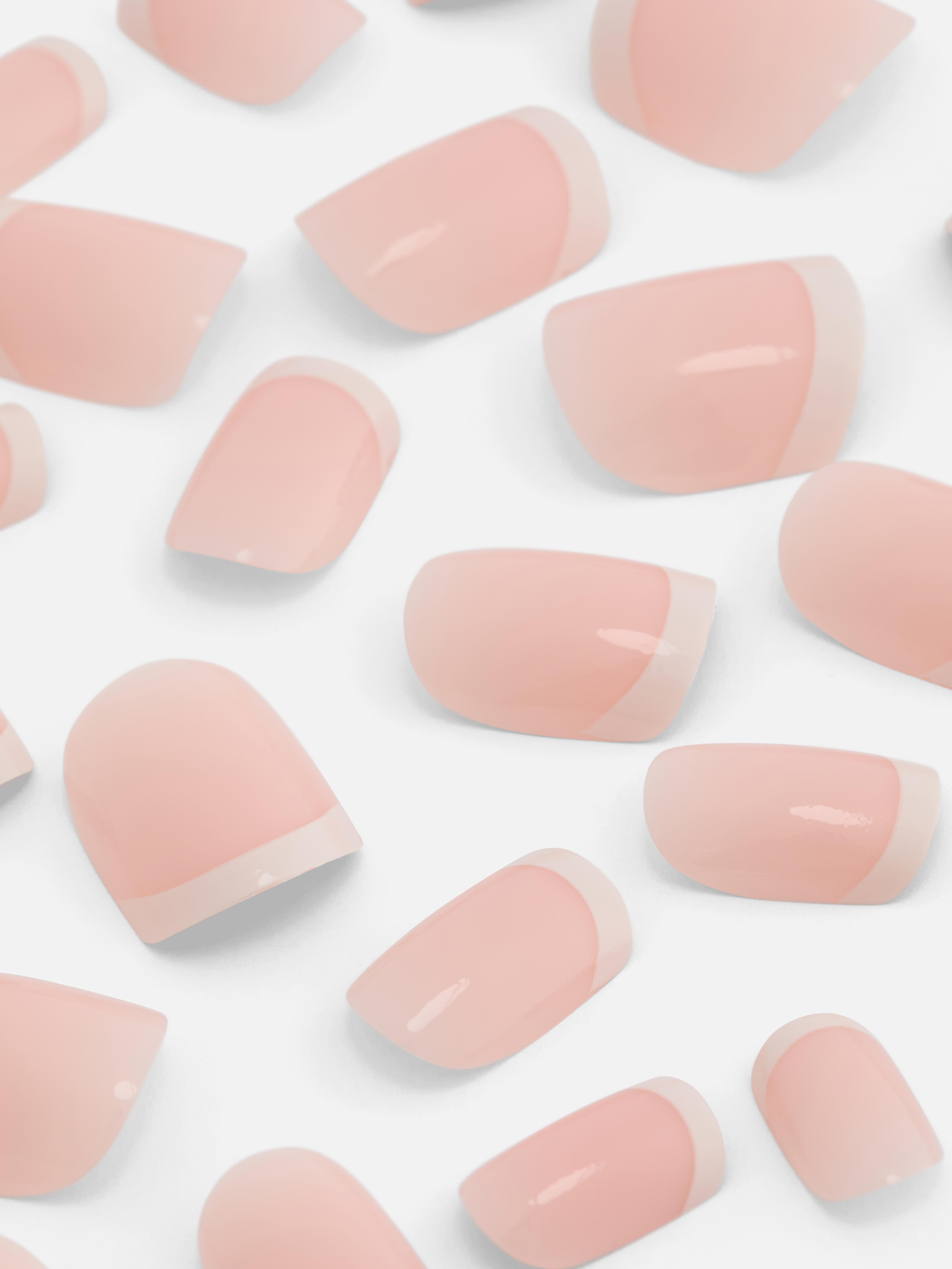 PS... French Tip Square Gloss False Nails