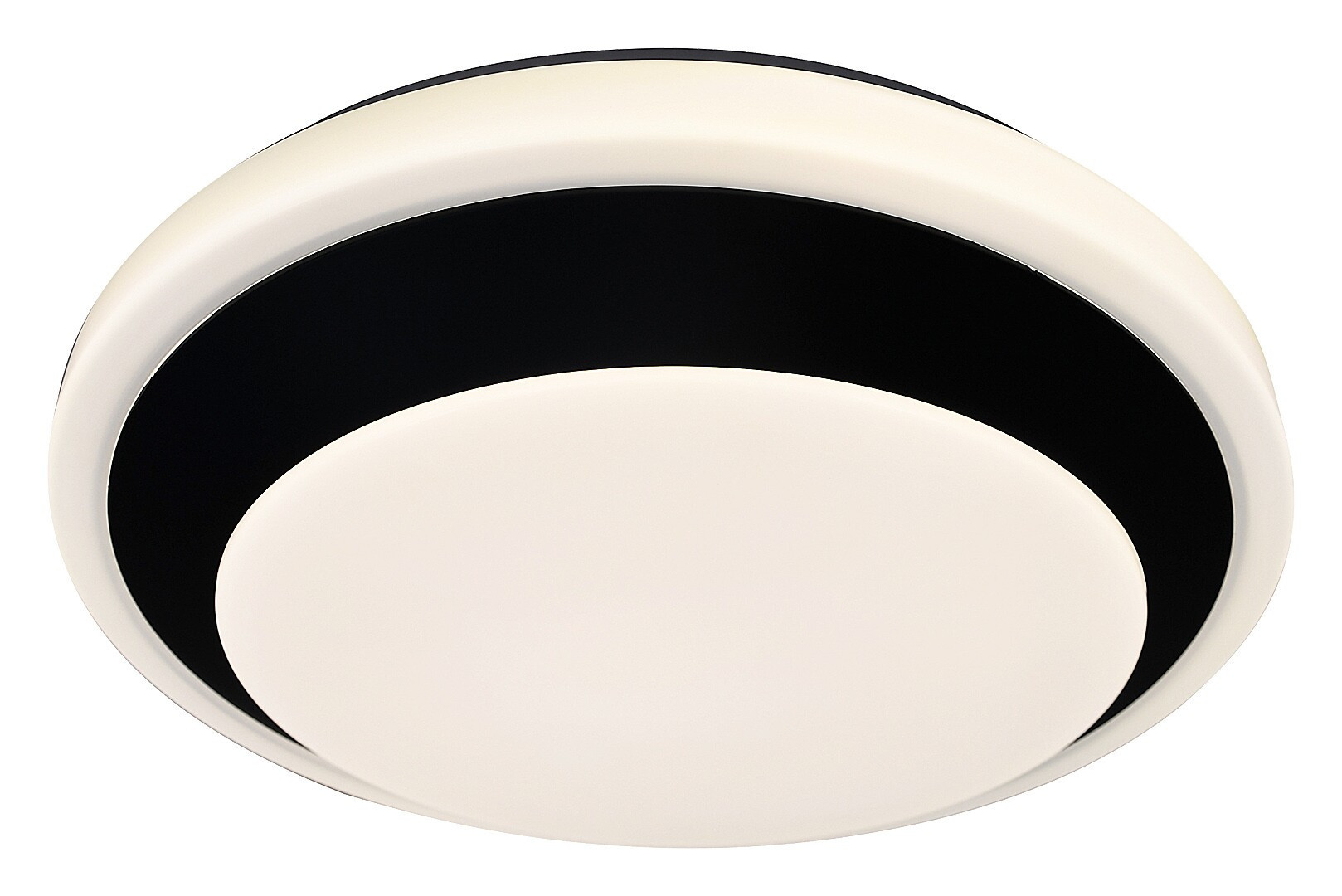 Plafon BARBORAokrągły czarno-biały LED 1x24W 38cm 2000lm IP20 Rabalux