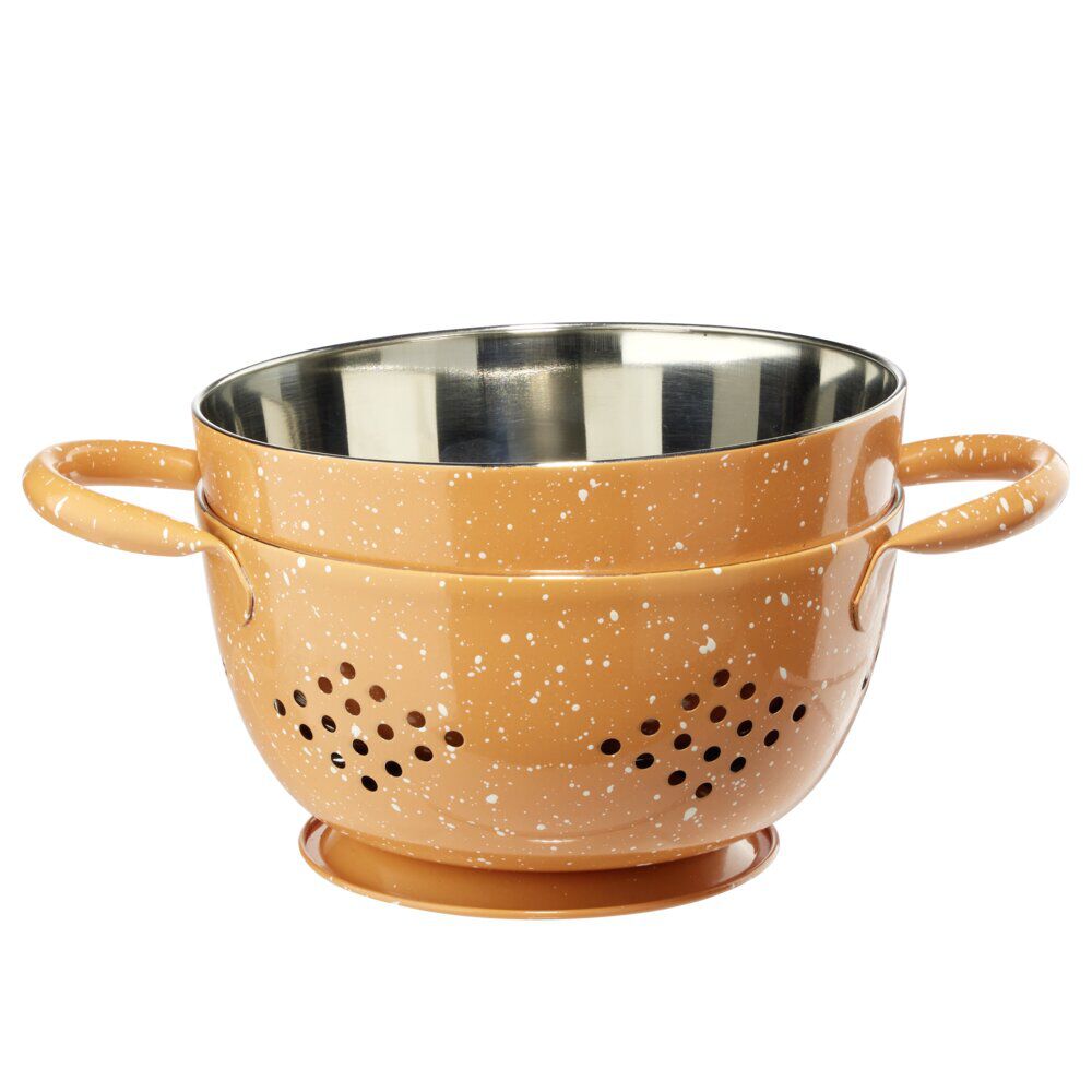 Passoire et bol à mixer assortis inox Ø15cm (3 modèles)