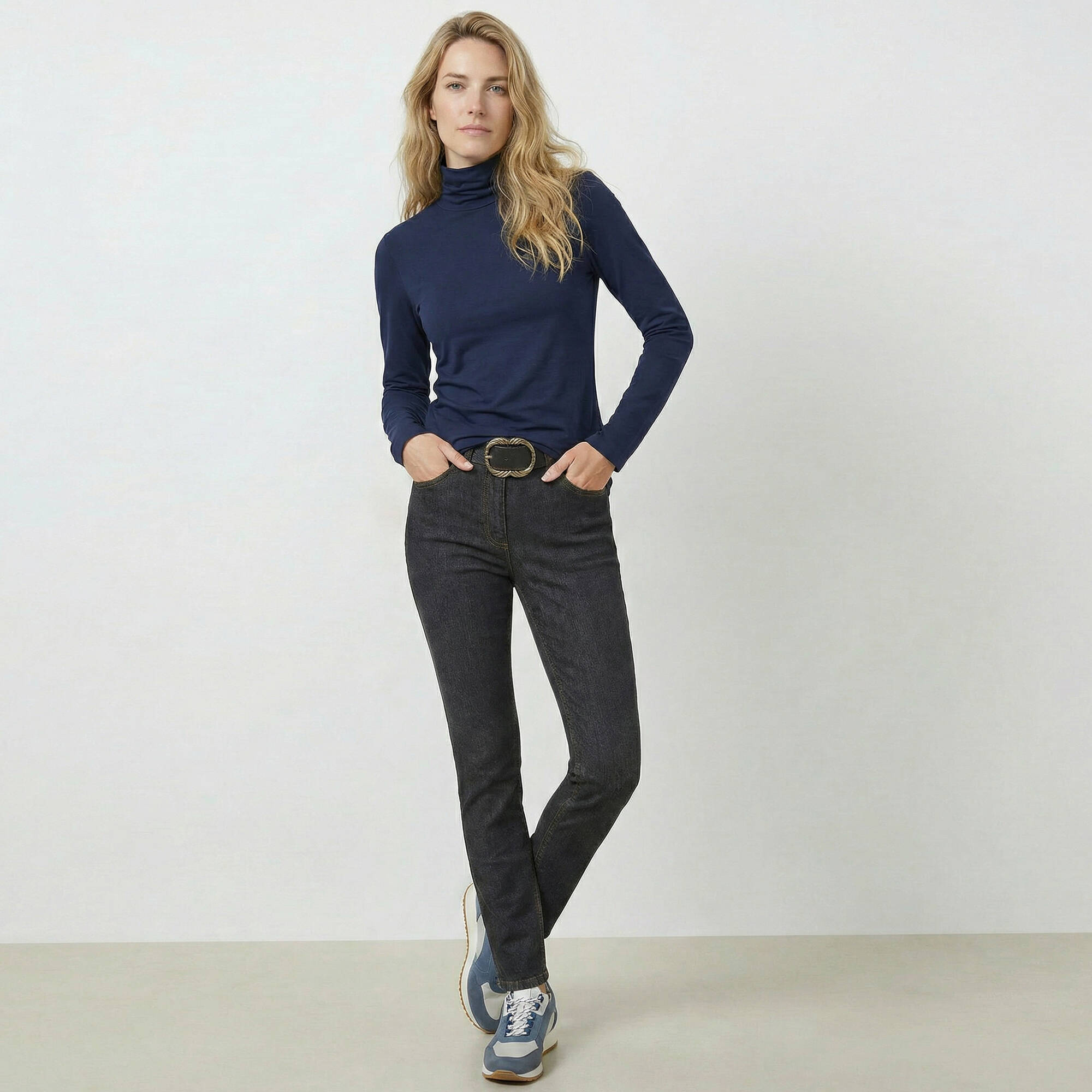 Sous-pull col roulé stretch