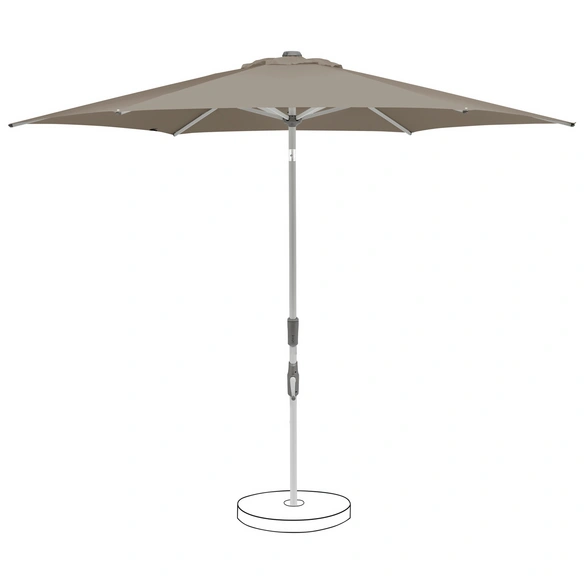 Sonnenschirm, LxH: 300x236 cm, taupe