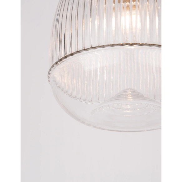 Pendelleuchte »Mond«, LED, 1-flammig, goldfarben/transparent