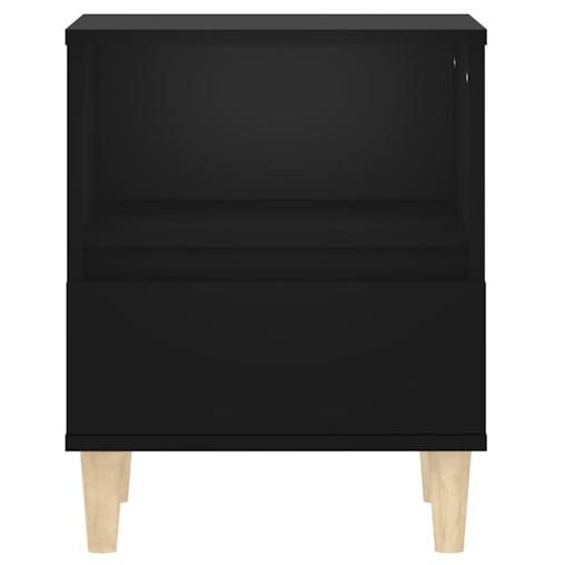 NNEVL Bedside Cabinets 2 pcs Black 40x35x50 cm