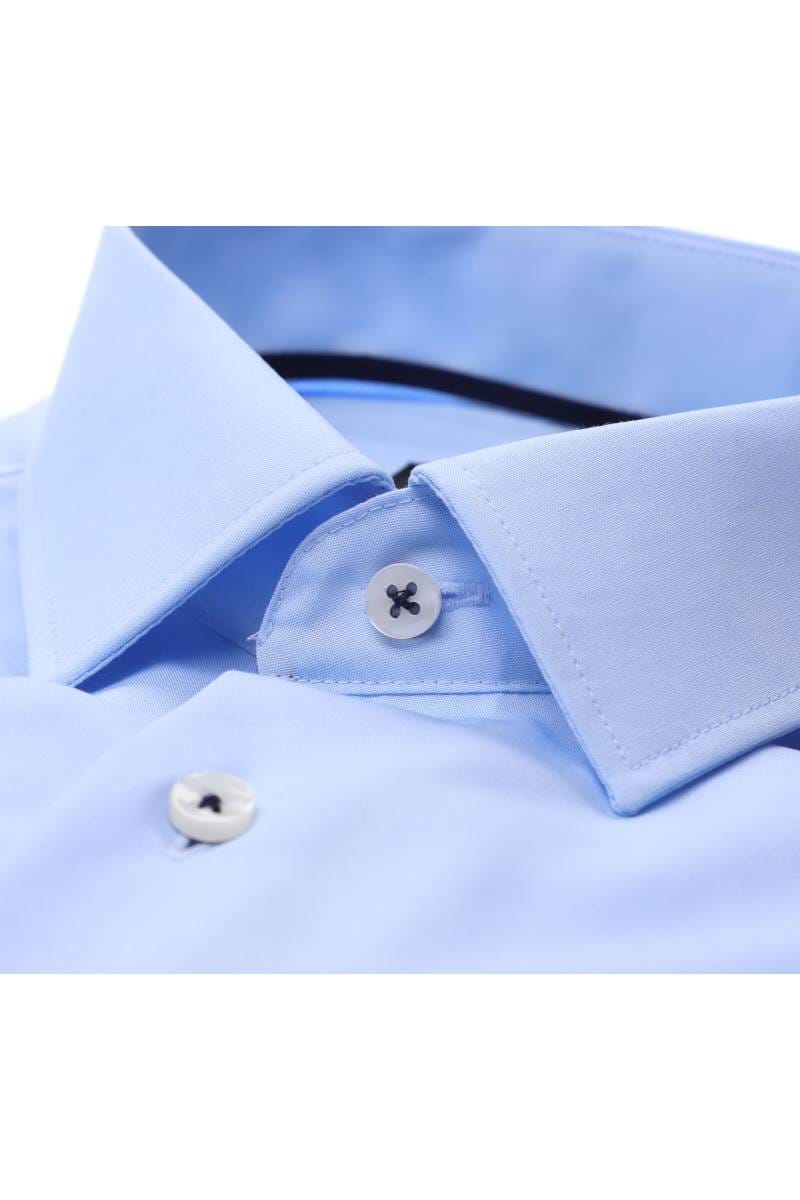 ETERNA Slim Fit Hemd hellblau, Einfarbig (extra langer Arm)