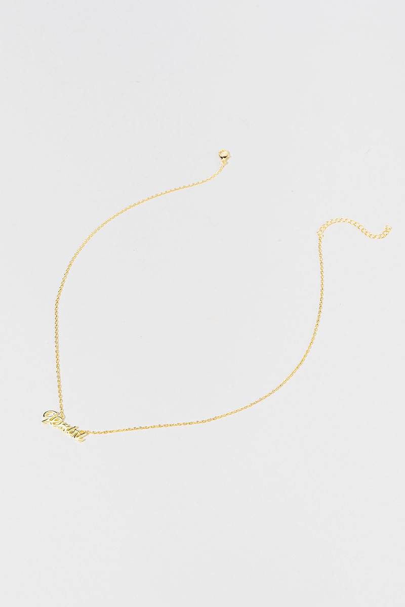 Zodiac Script Pendant