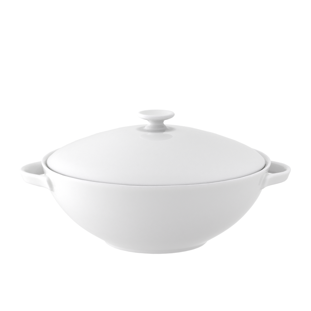 Anmut Tureen - White, 50.8 oz, Premium Bone Porcelain