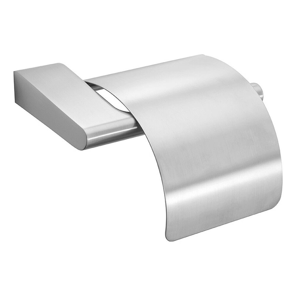 TOALETTRULLHOLDER PRESSALIT STYLE LOKK BØRSTET STÅL 170MM