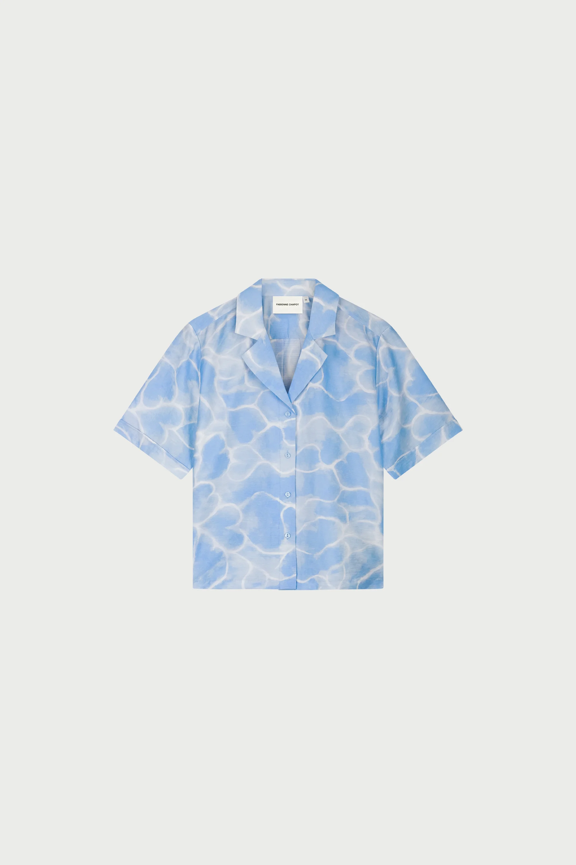 Brock Blouse | Light Blue/Crispy White