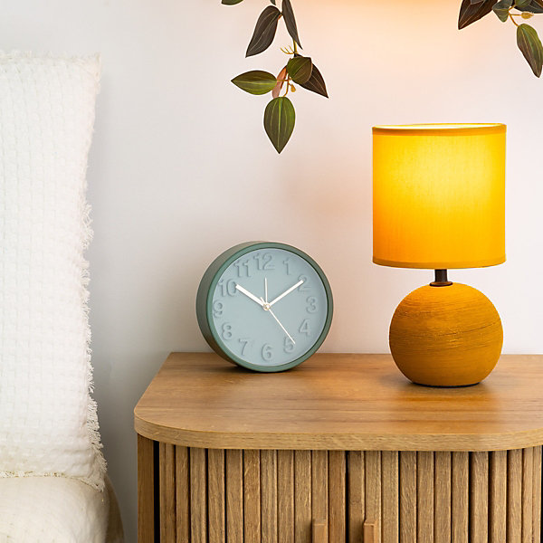Lampe boule Timeo - jaune ocre - H25 cm - Atmosphera