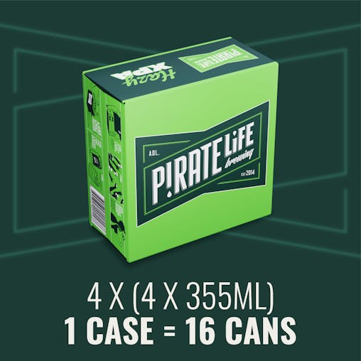 Pirate Life Hazy XPA, Pale Ale Beer, Full & Fresh Beer, Fruity Characters, 355mL (Case of 16 Cans)
