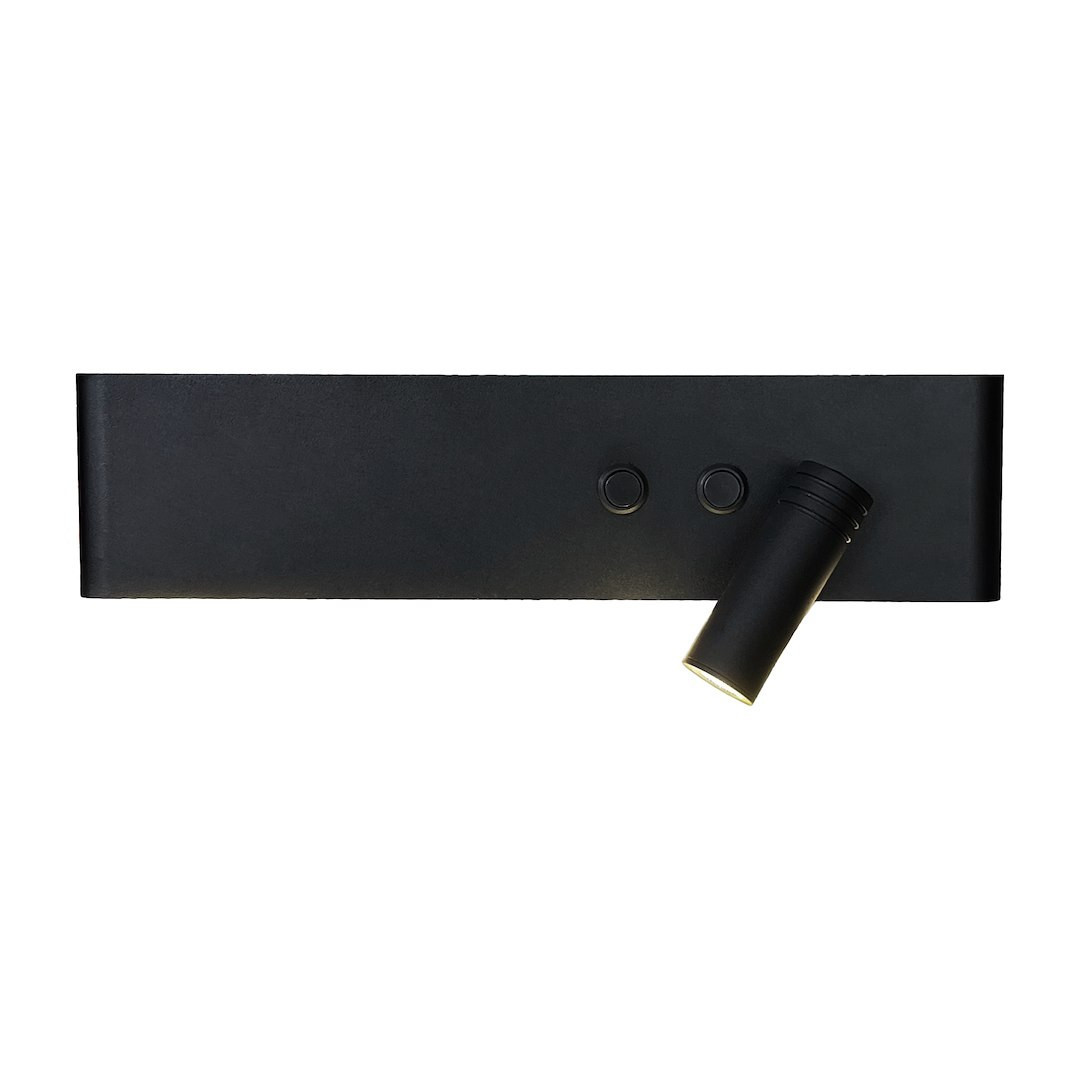 Kinkiet RESORTczarny LED 2x13W 1040lm wym:11x33x8cm IP20 Milagro