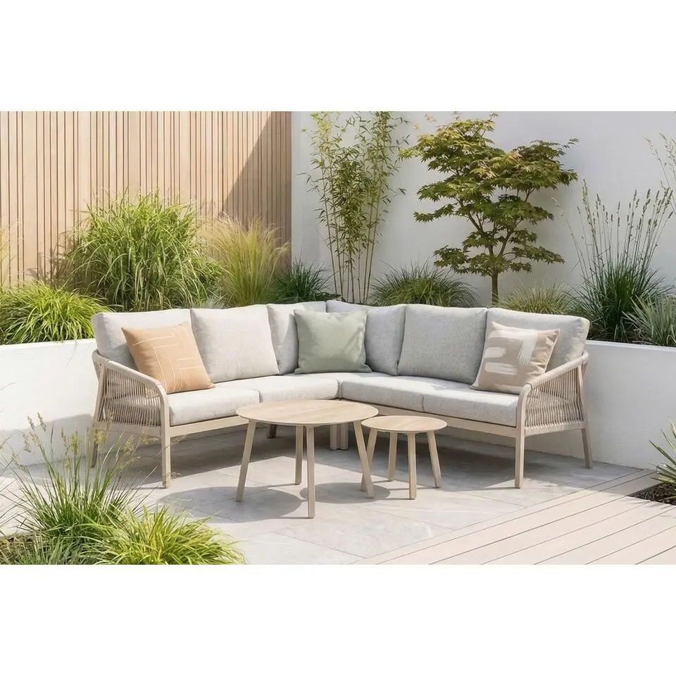 Hoek loungeset Rope Zand/Beige Lifestyle Garden Furniture Biagio