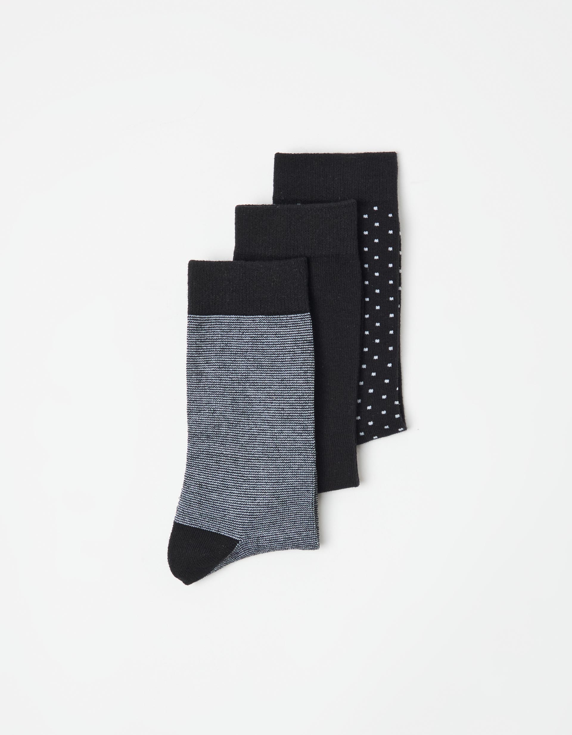 Pack 3 Pares de Meias, Homem, Preto
