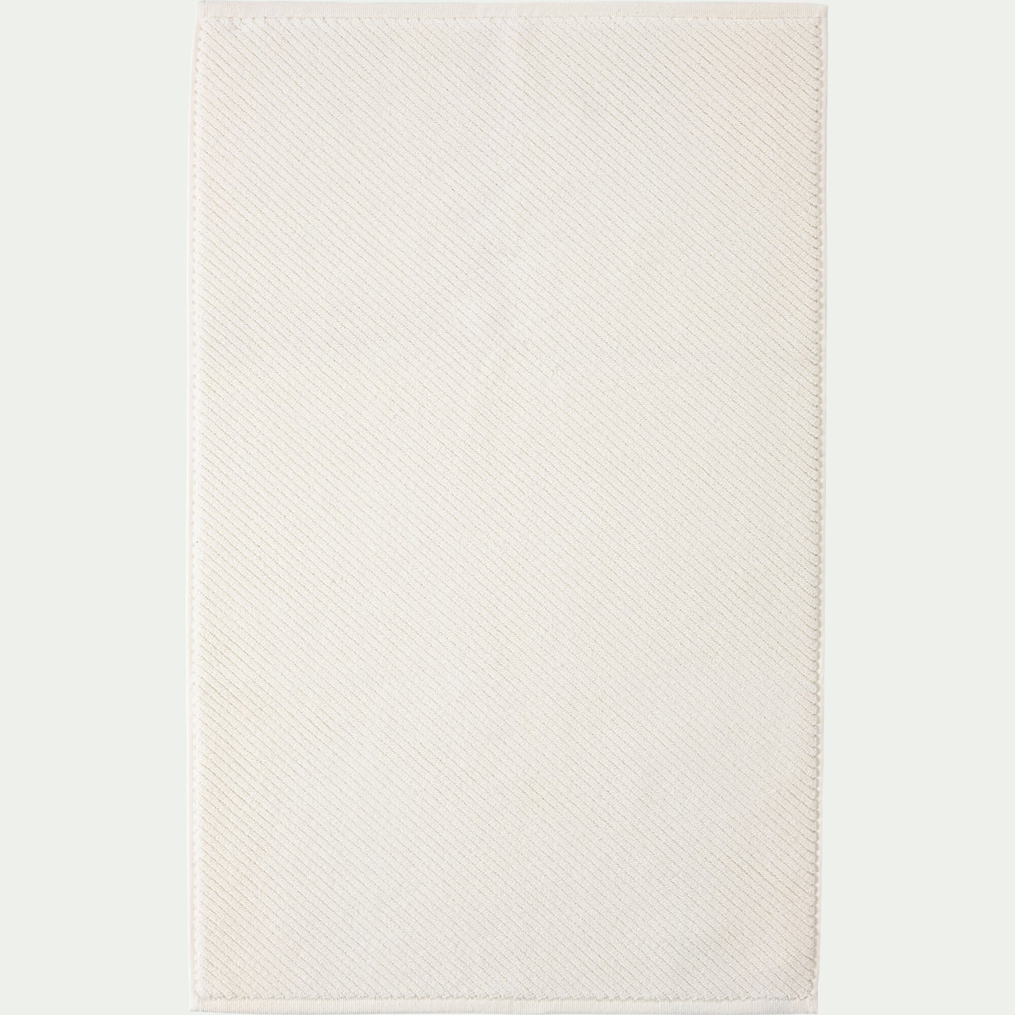 COLINE - Tapis de bain en coton bio - blanc ventoux 50x80cm