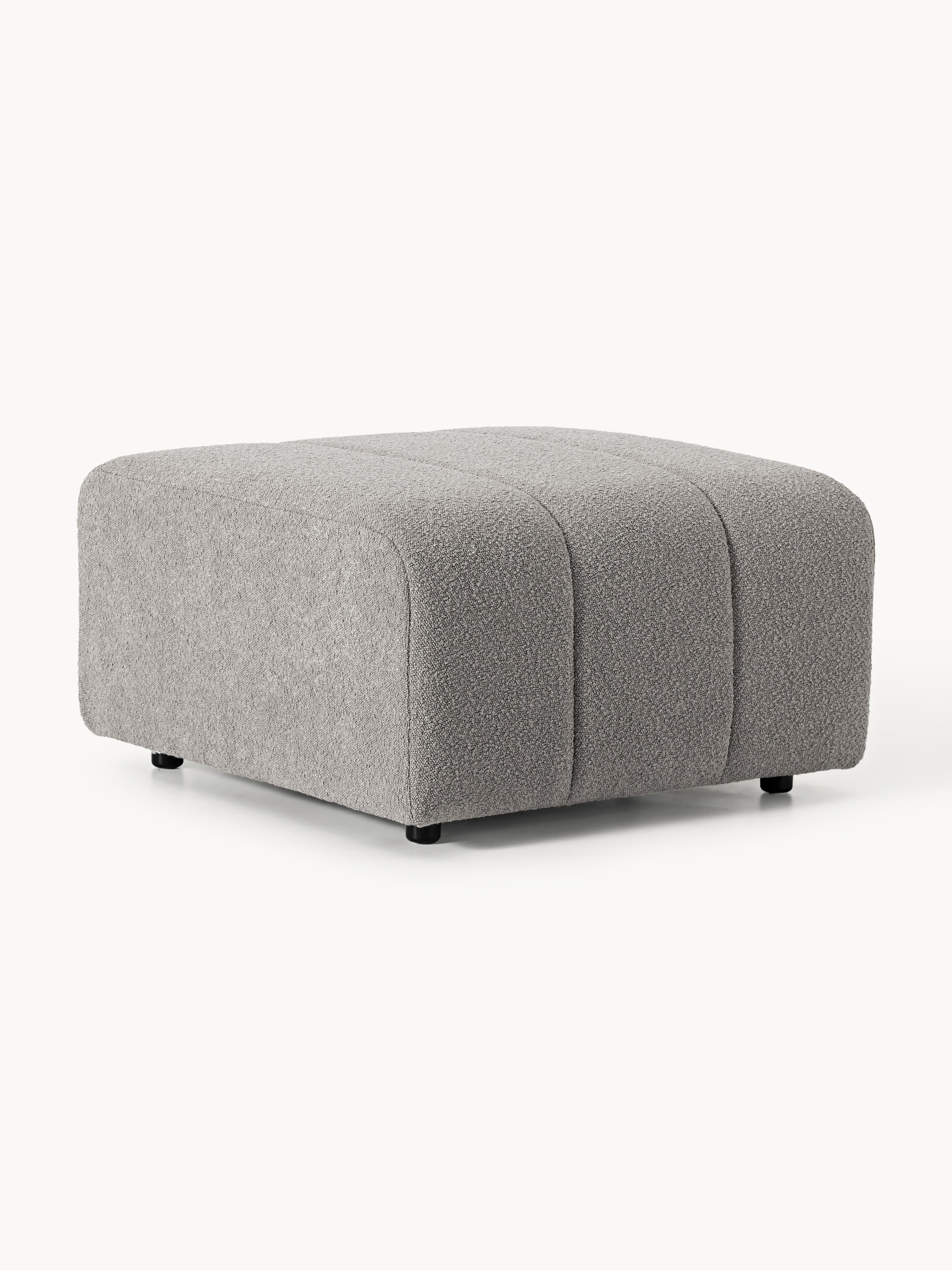 Bouclé-Sofa-Hocker Lena
