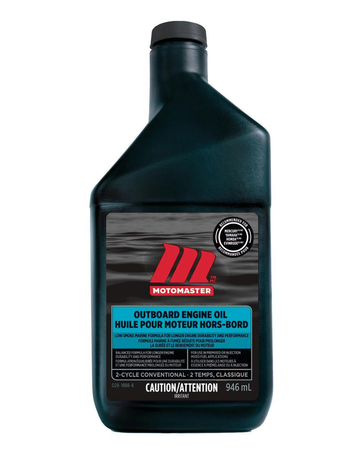 MotoMaster 2-Cycle Outboard Engine Oil, 946-ml