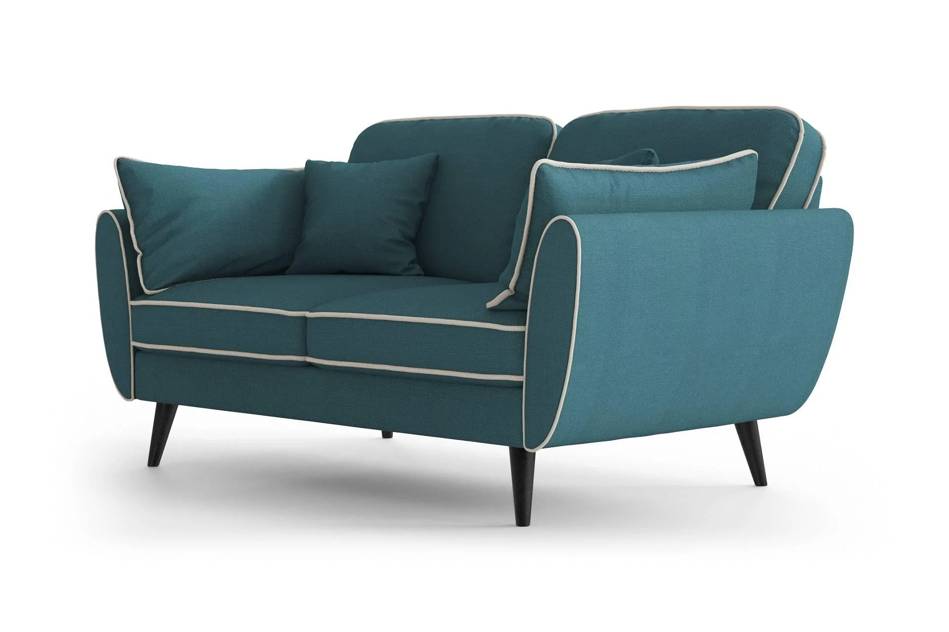 2-zitsbank Zara linnen met contrast piping