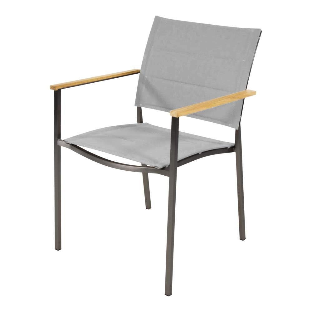 Lesli Living bistrostoel Marmaris - taupe - 55∕56x62x85cm - set van 4