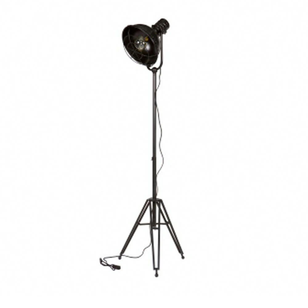 BRANDO - Lampadaire tripod studio indus noir