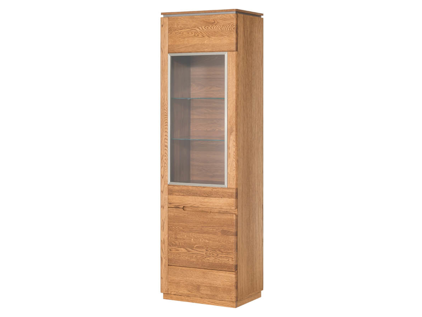 Witryna Montenegro-11 58 cm z drzwiami prawostronna dąb rustical