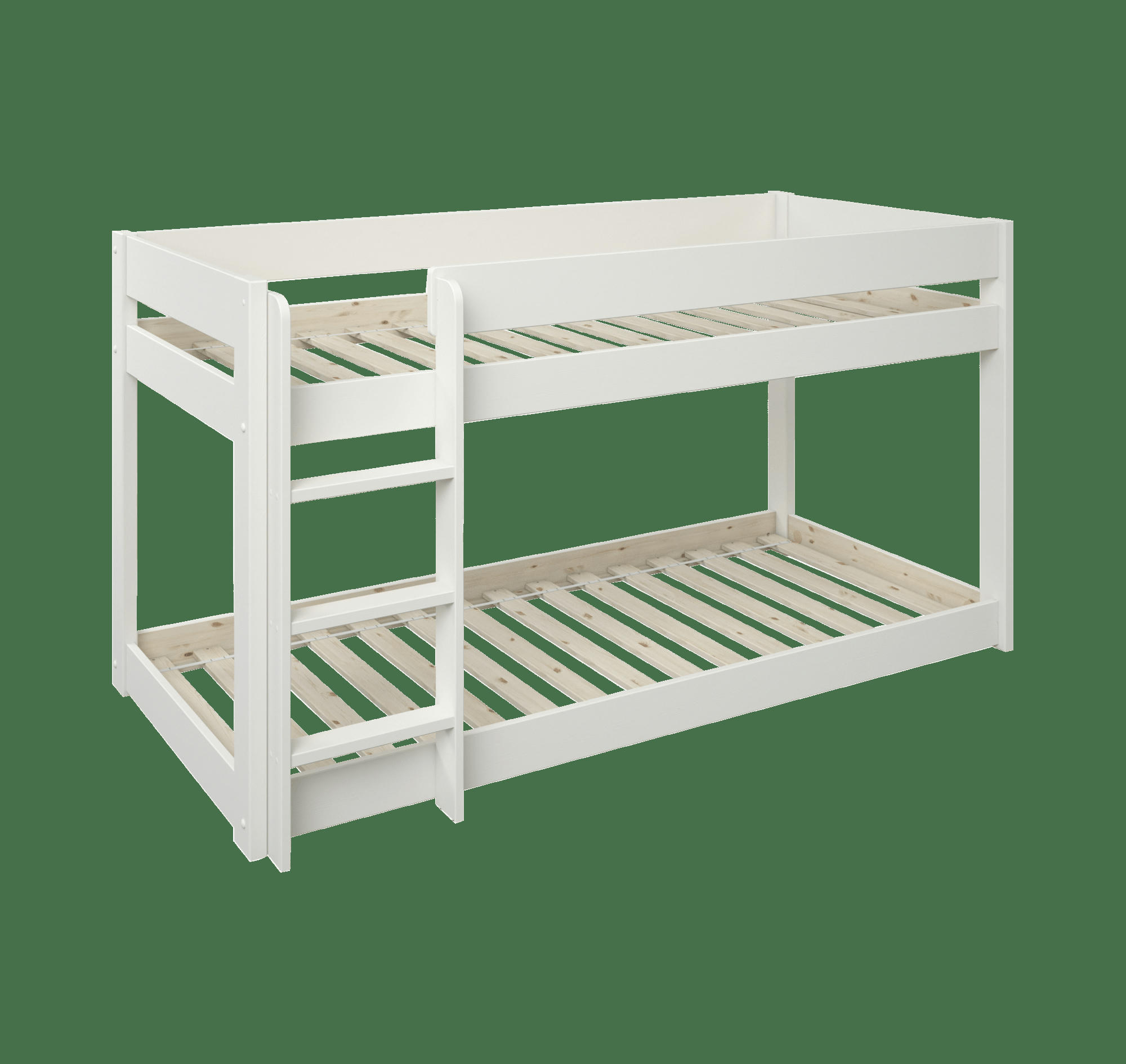 TOBIAS - Lits superposés en bois massif  90 x 200 cm blanc