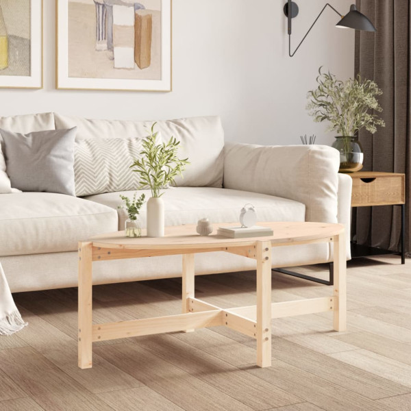 Stolik kawowy Brąz 118 x 63 x 45 cm Drewno sosnowe vidaXL