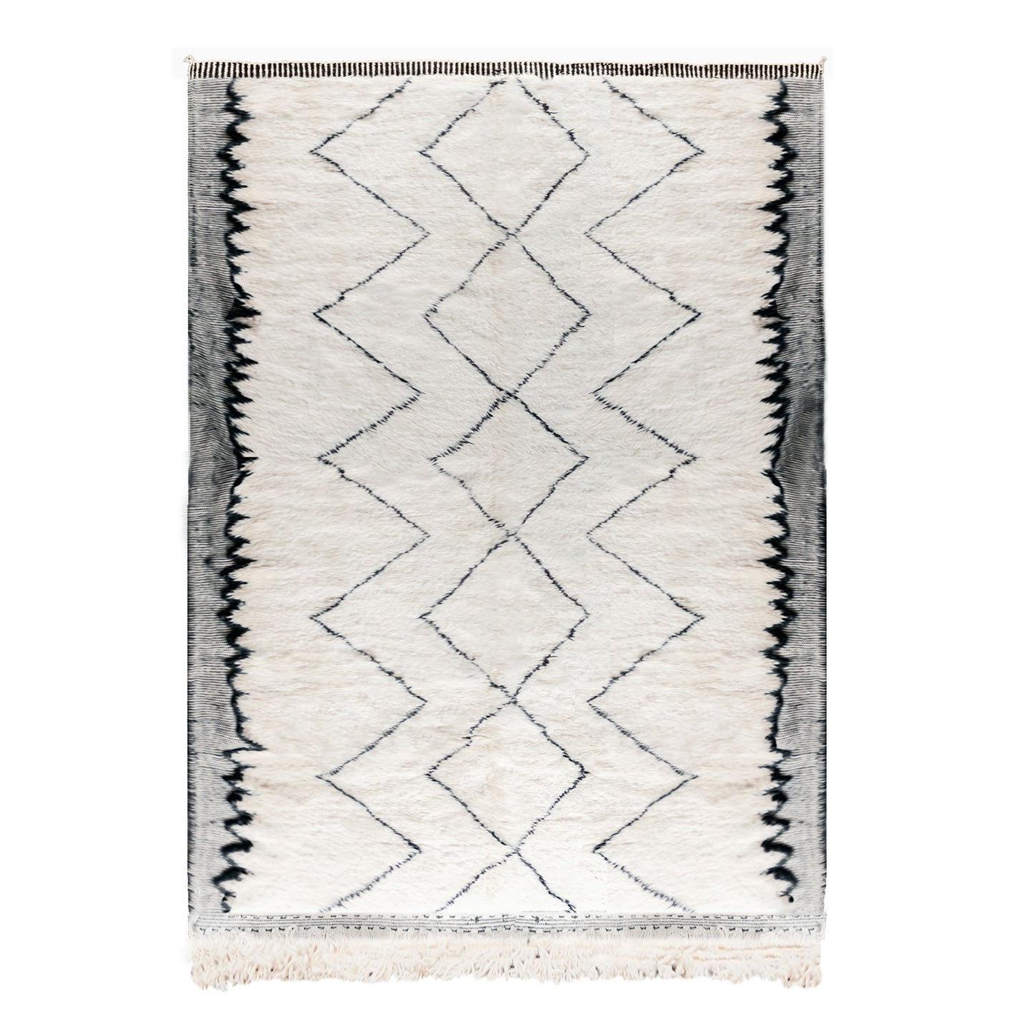 AFK Living vloerkleed Berber - handgemaakt - Wol - 120 cm x 170 cm