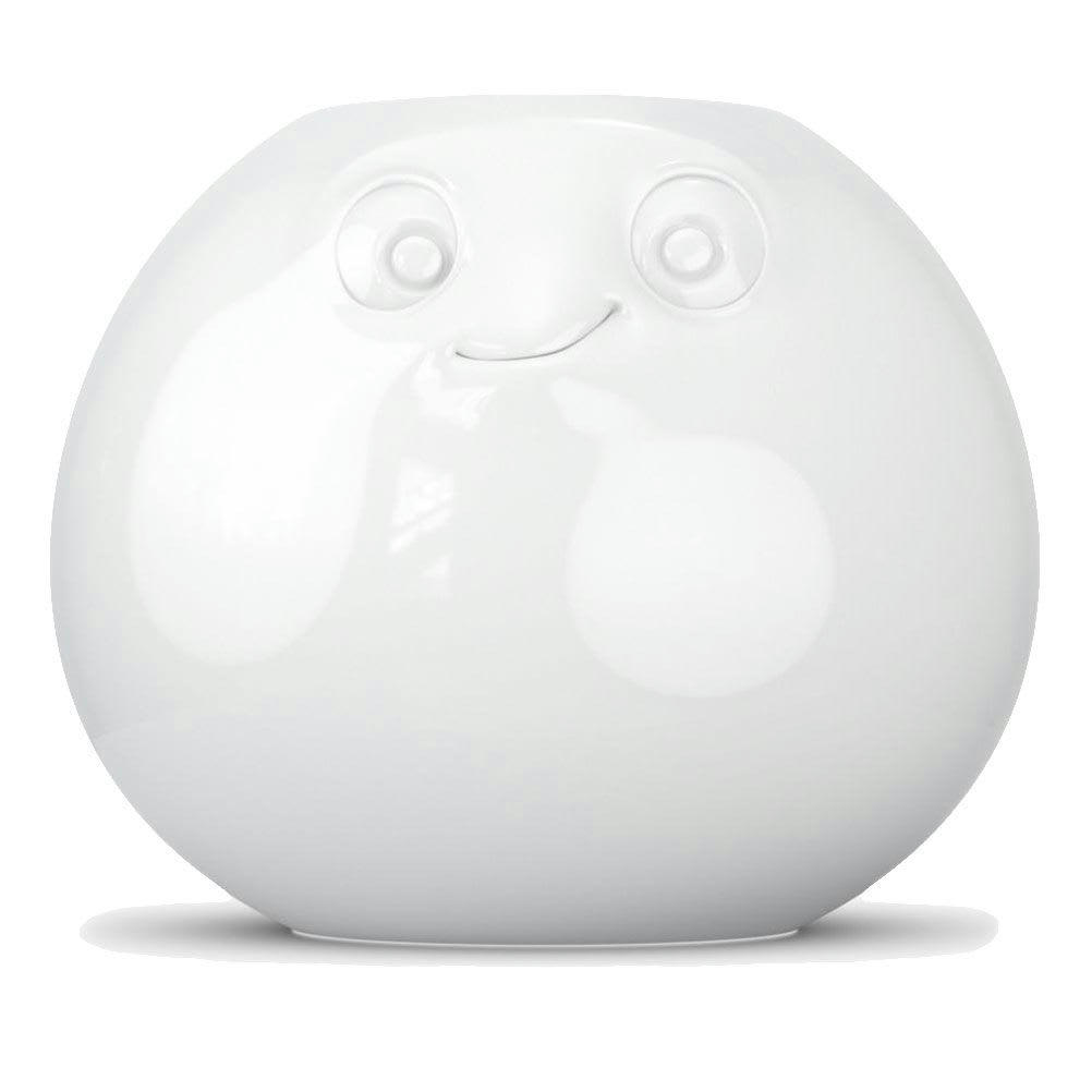 AMUSÉ - Vase humeur amusé en porcelaine blanche D19cm