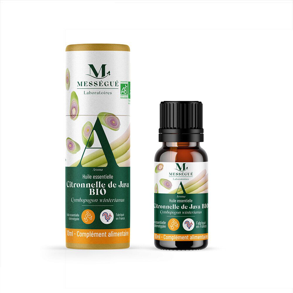 Huile essentielle citronnelle de Java bio Mességué 10ml
