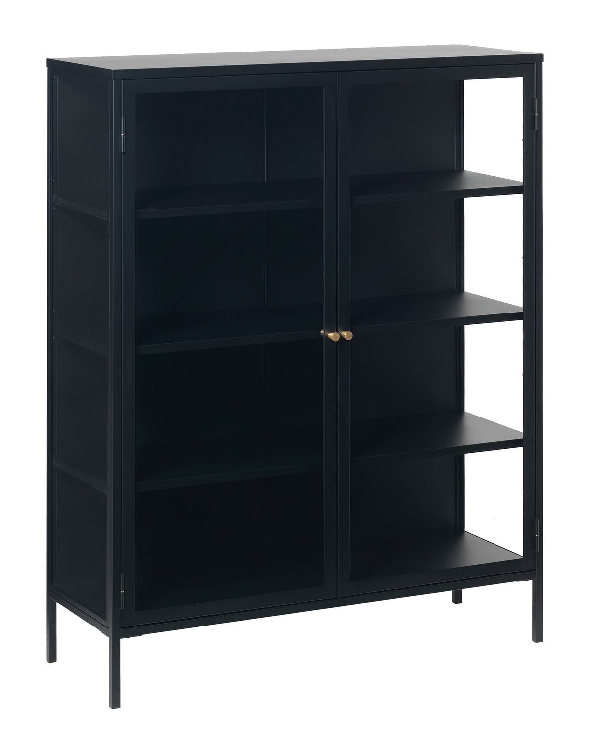 Rebellenclub Vitrinekast Nimbin - 140 x 110 cm - Zwart