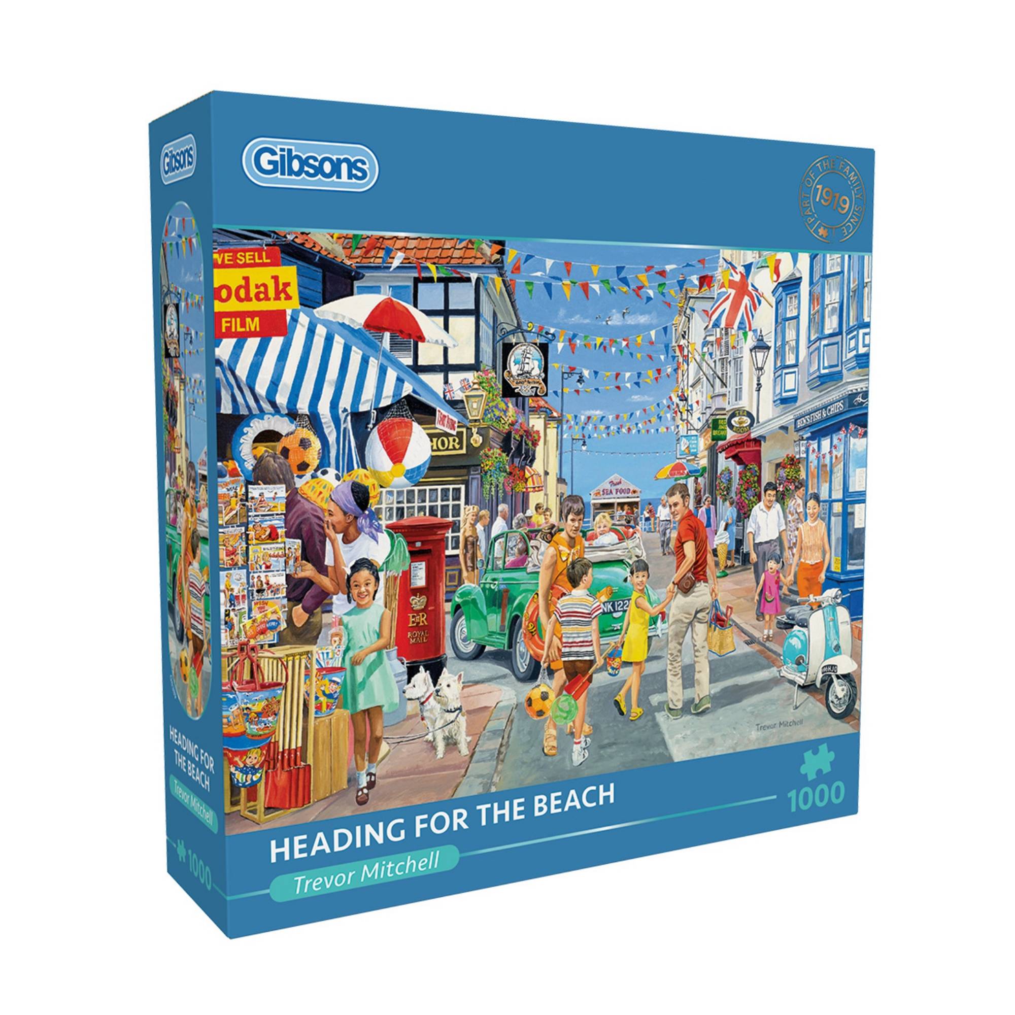 Gibsons Heading for the Beach Jigsaw Puzzle 1000 Pieces