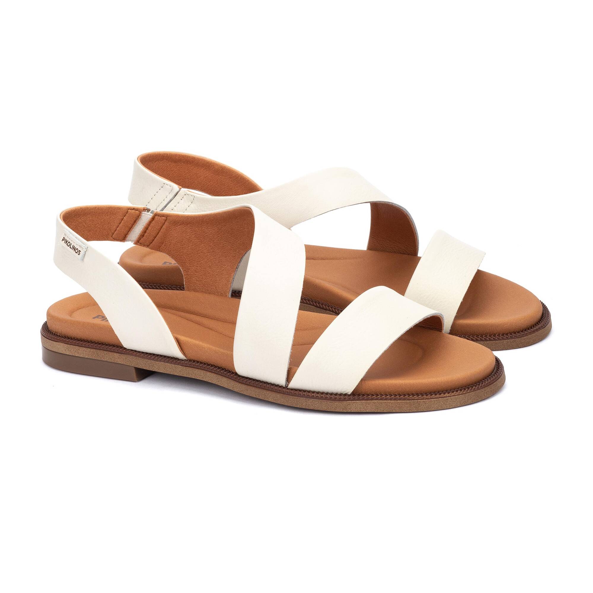 NAVIA - Sandalias planas con cierre elástico para mujer