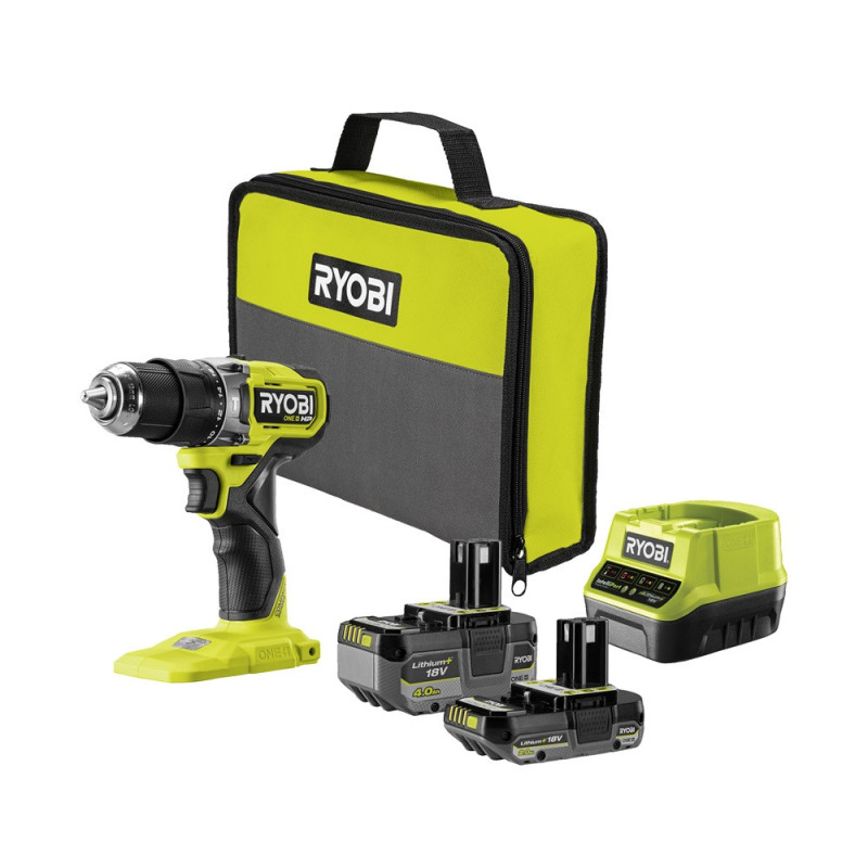 Perceuse visseuse à percussion sur batterie One  HP RPD18C1-242S 4 Ah et 2 Ah 18 V RYOBI
