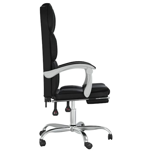 NNEVL Reclining Office Chair Black Faux Leather