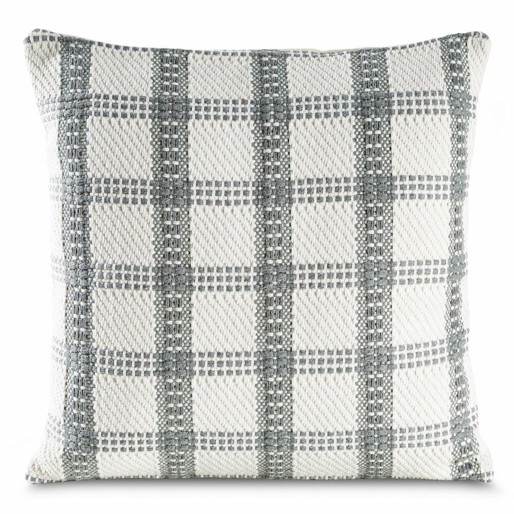 Poszewka na poduszkę BOHO 25 kratka 45x45 cm kremowa