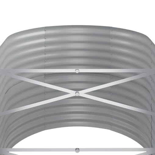 NNEVL Garden Planter Powder-coated Steel 152x80x68 cm Anthracite