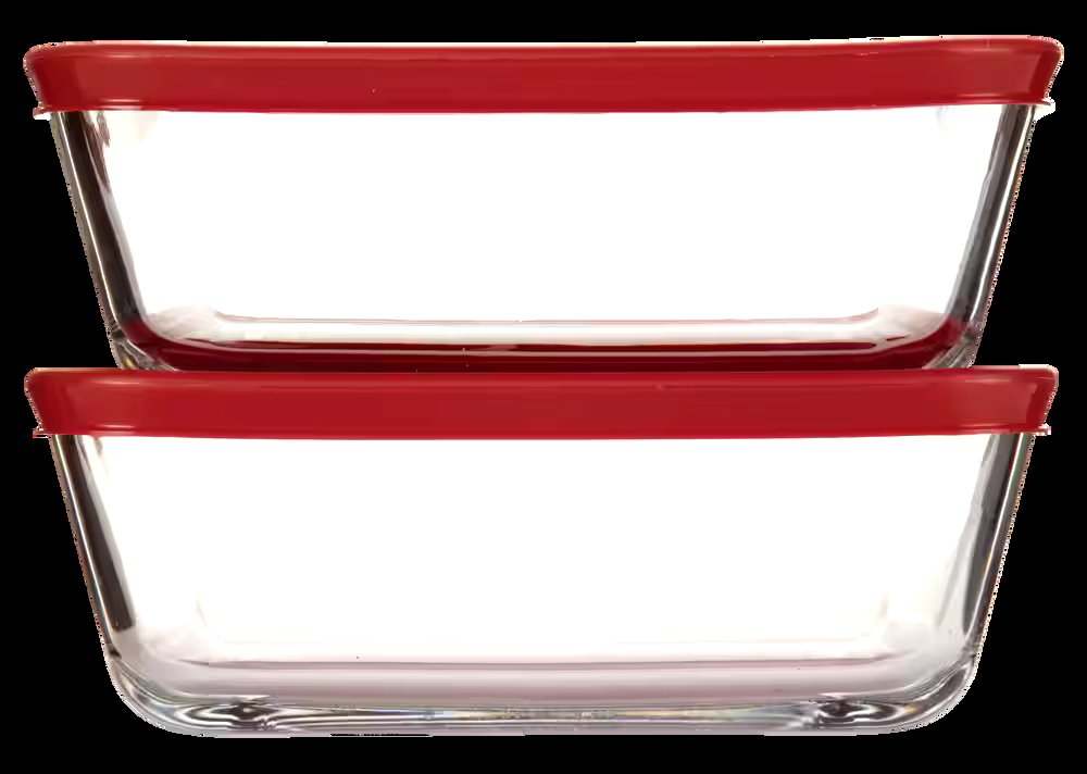 Anchor Hocking Glass Sandwich Containers, 2-pc