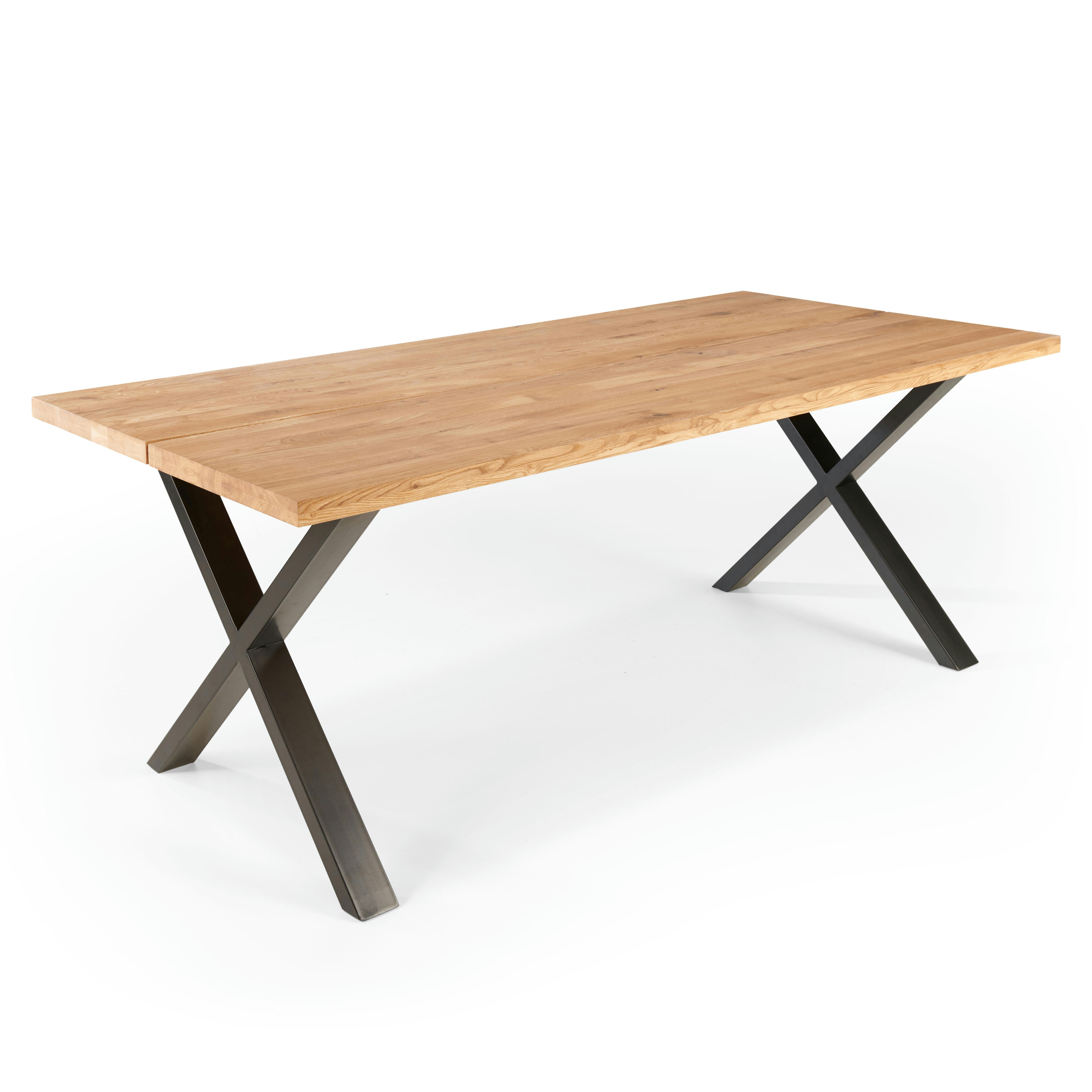 INGA - Table à manger en bois 240 x 95 x 75 cm