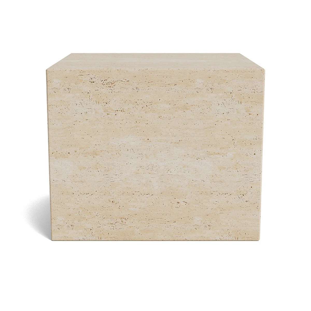 Norr11 - Cubism Couchtisch 45 x 45 cm, Travertin natur