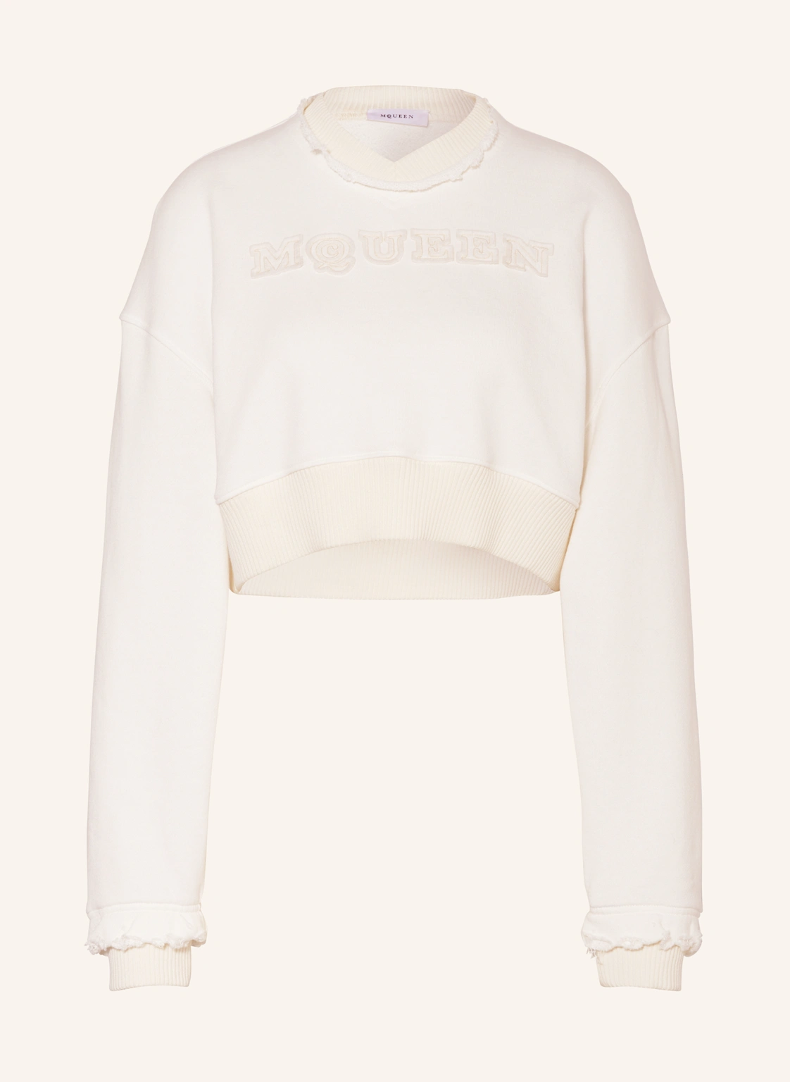 McQUEEN Cropped-Sweatshirt
