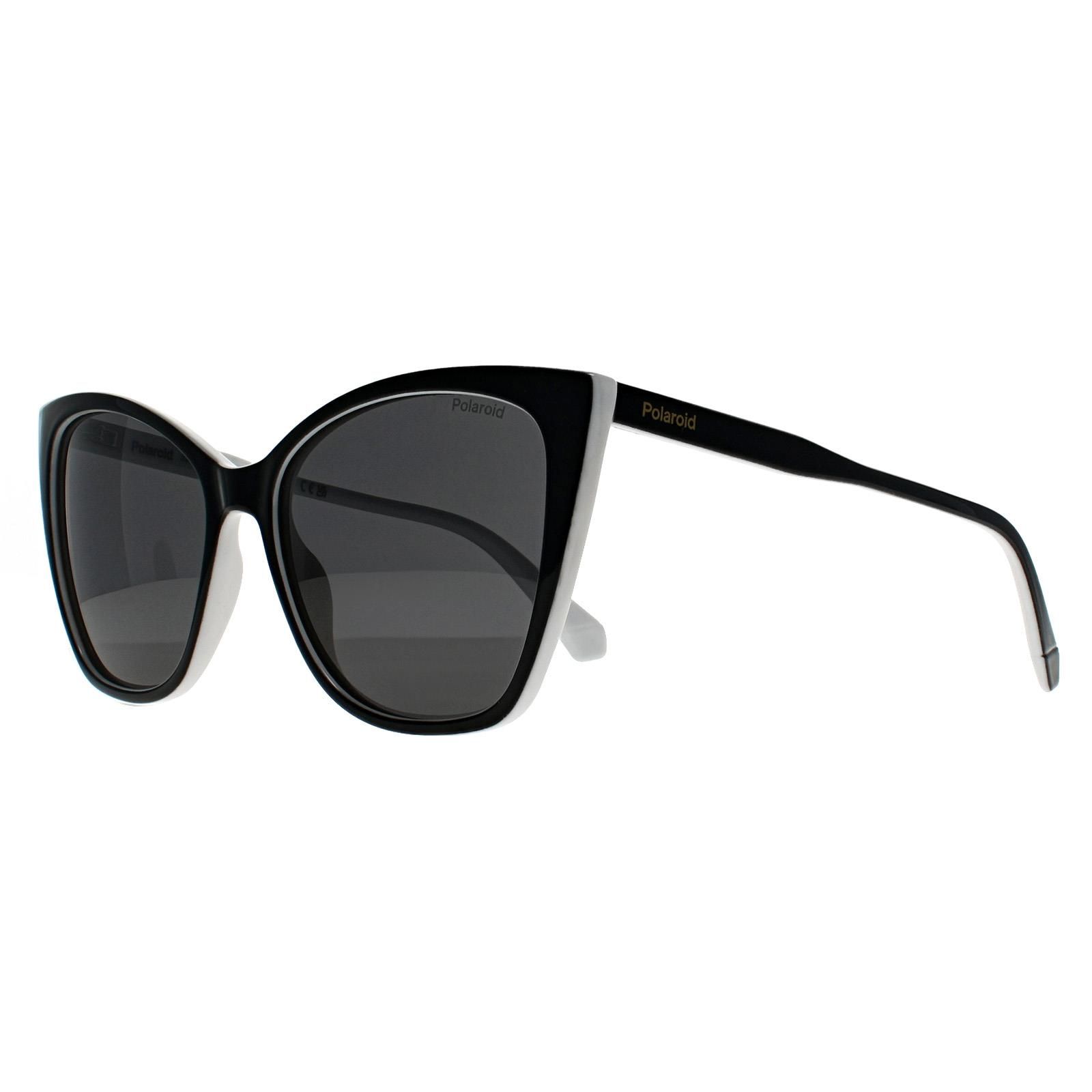 Polaroid Cat Eye Black White Grey Polarized PLD 4181/S