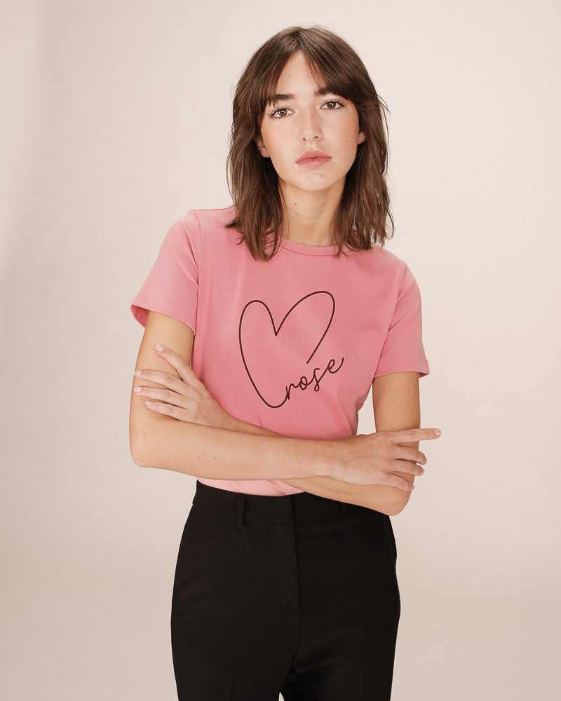 T-shirt a message blush Sixte